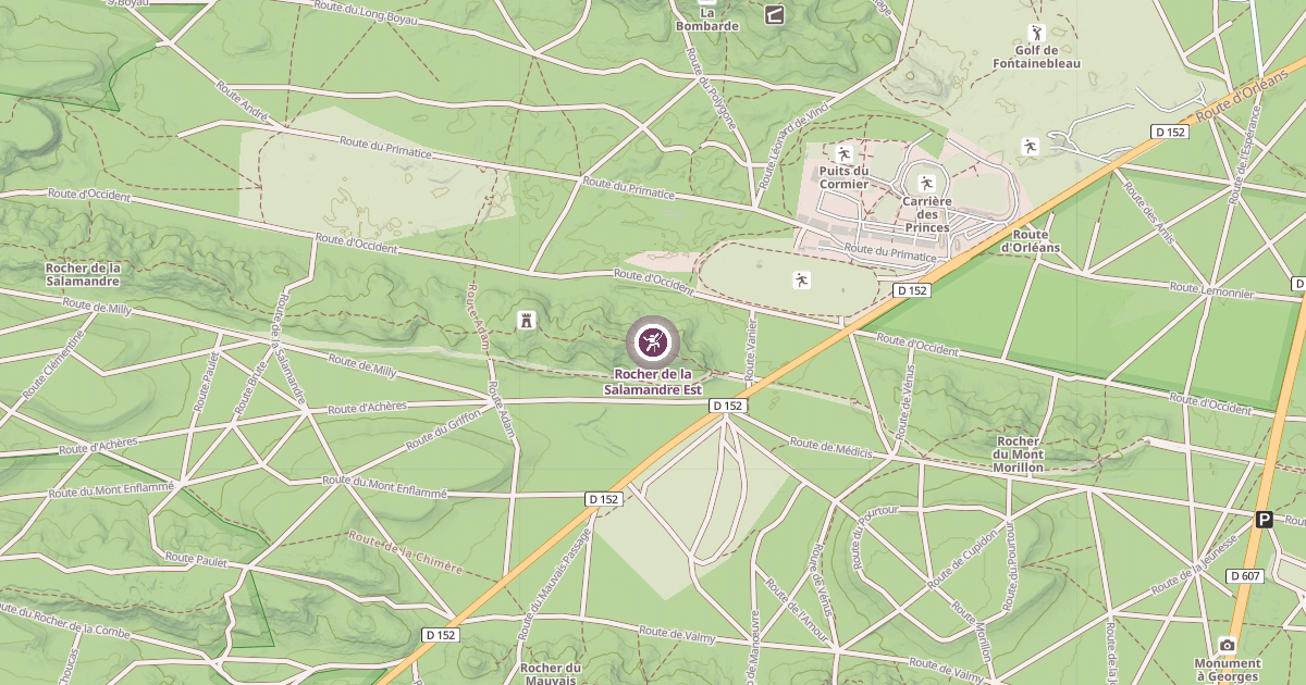 Map preview of Rocher de la Salamandre Est