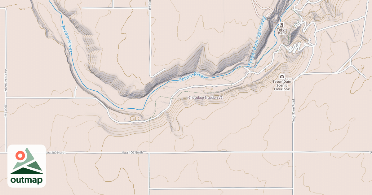 Map of Chocolate Eruption