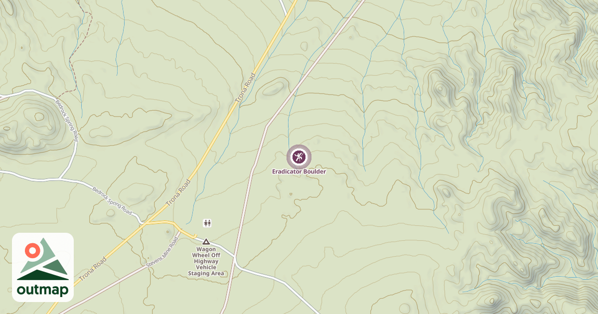 Map of Eradicator Boulder