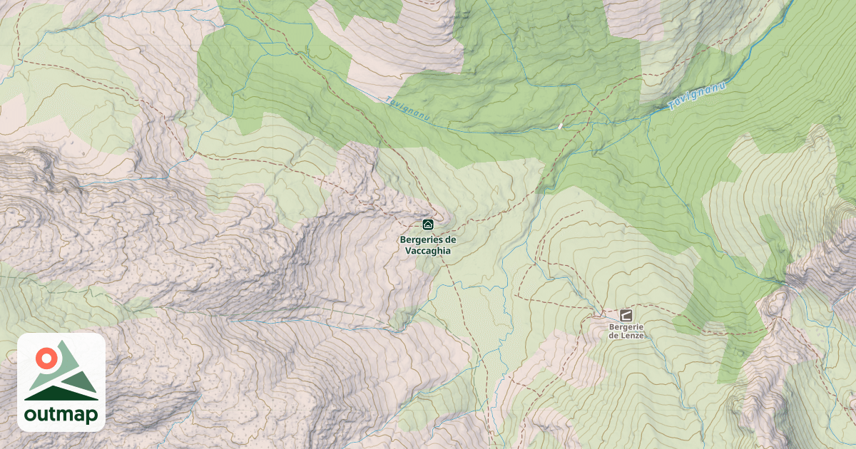 Map of Bergeries de Vaccaghia