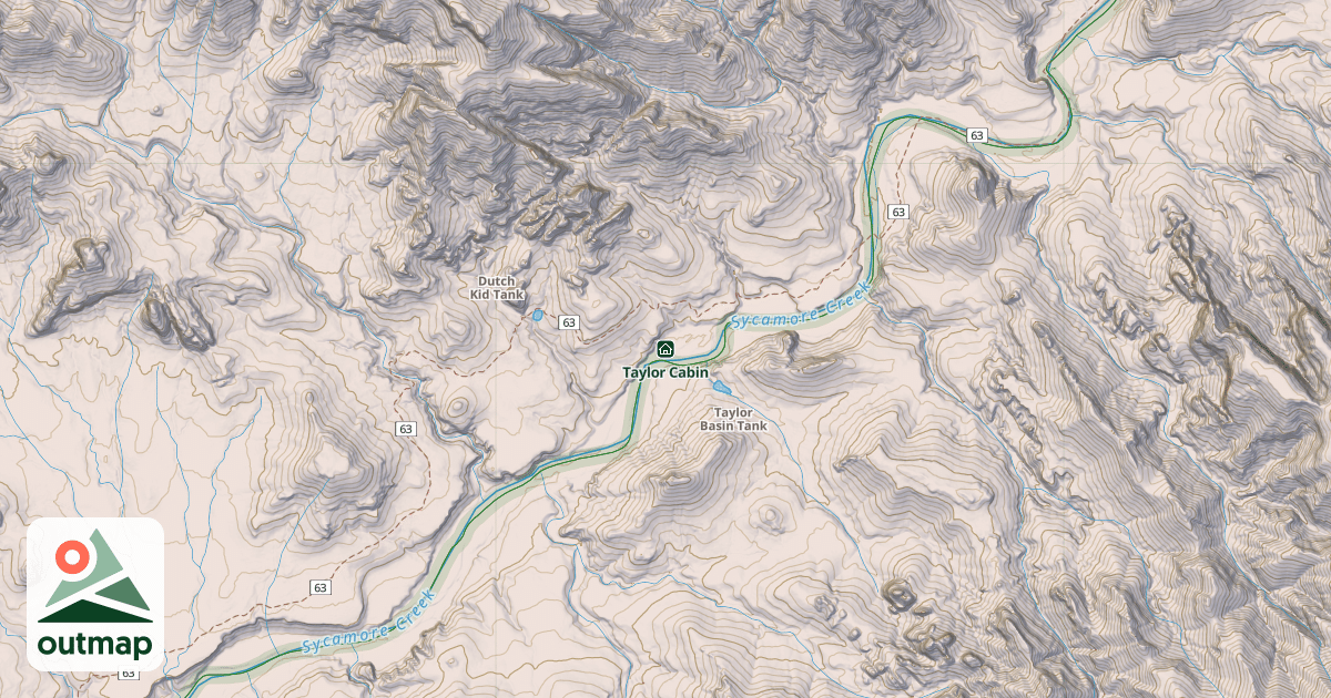 Map of Taylor Cabin