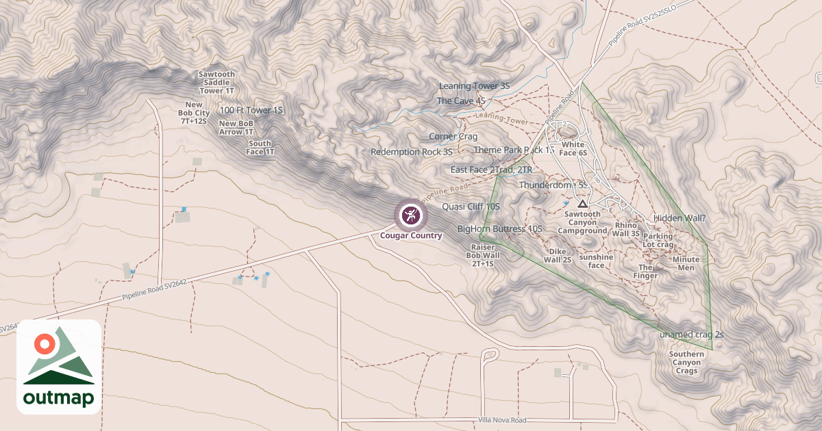 Map of Cougar Country