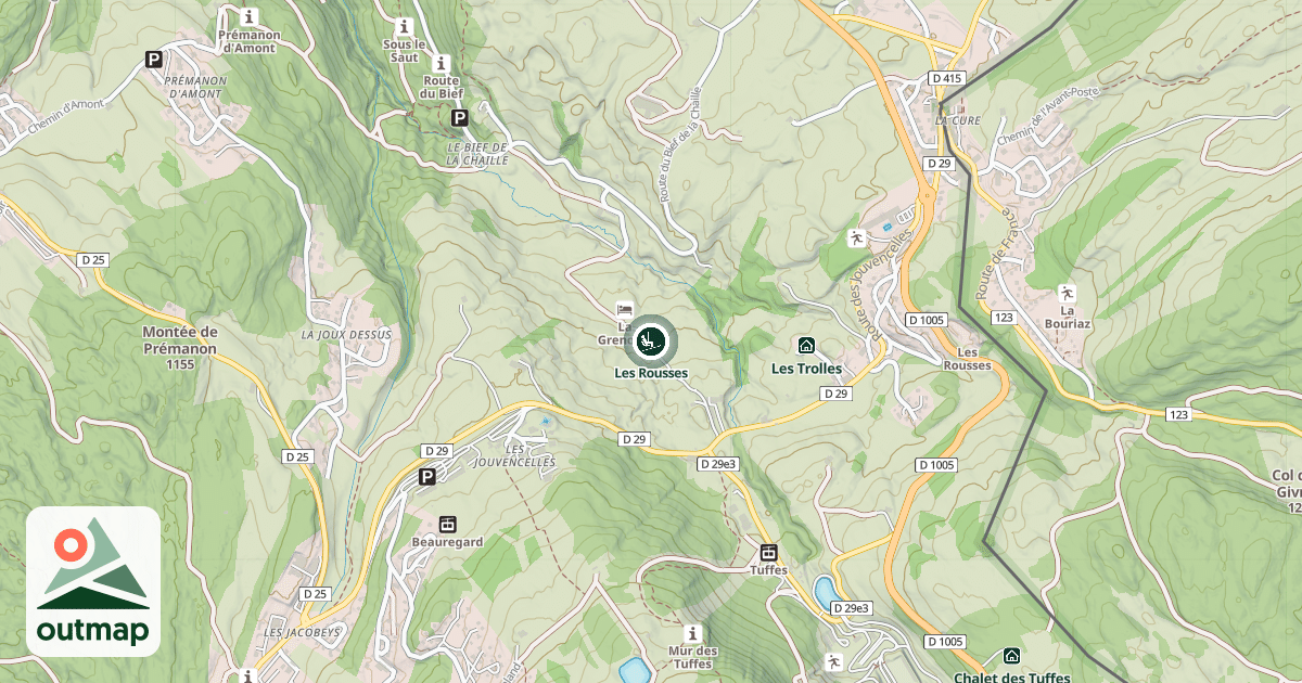 Map of Les Rousses