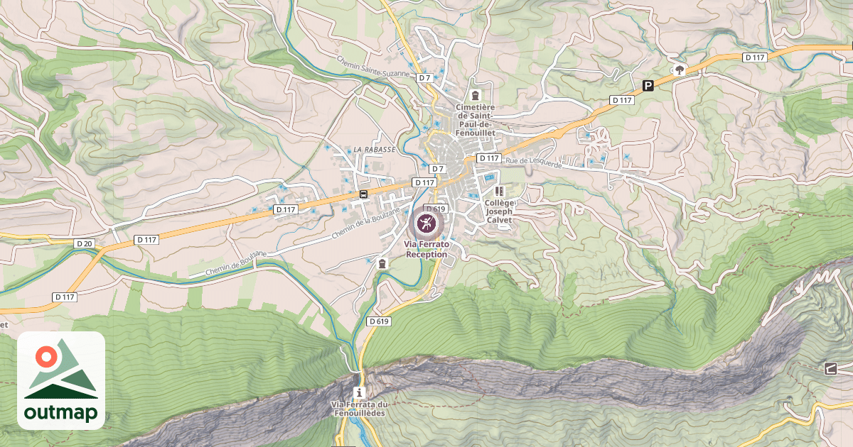 Map of Via Ferrato Reception