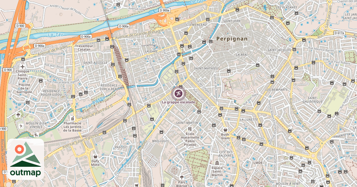Map of La grappe escalade