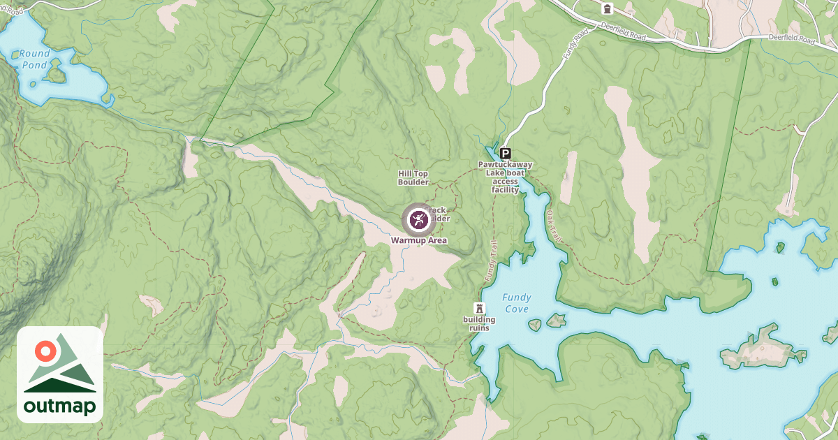 Map of Warmup Area