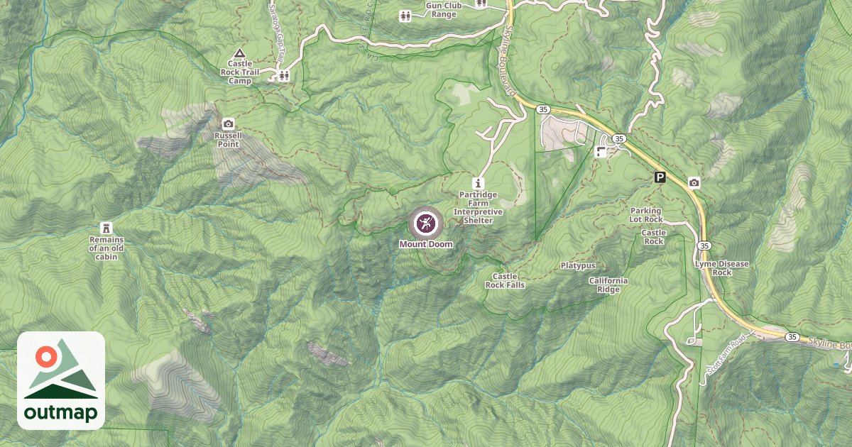 Map of Mount Doom