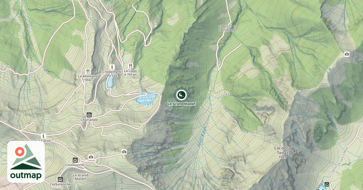 Map of Le Grand Massif