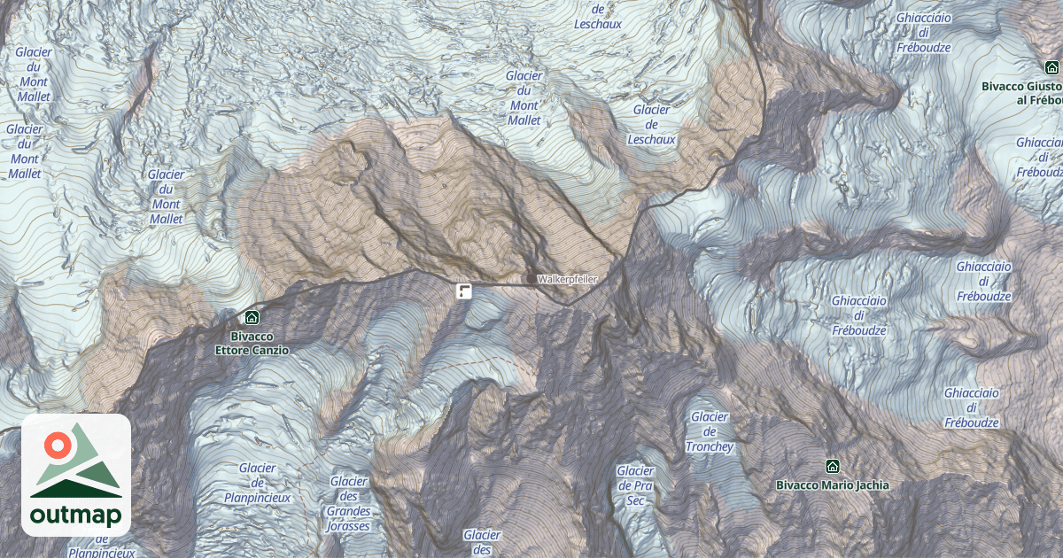 Map of Walkerpfeiler