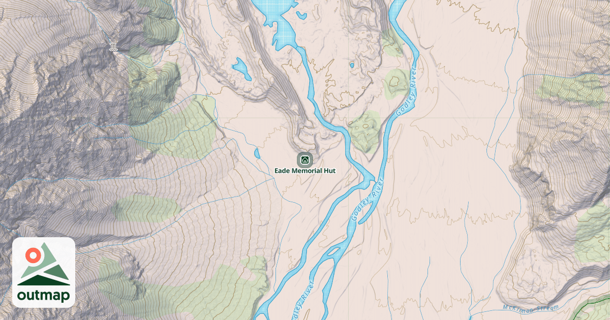 Map of Eade Memorial Hut