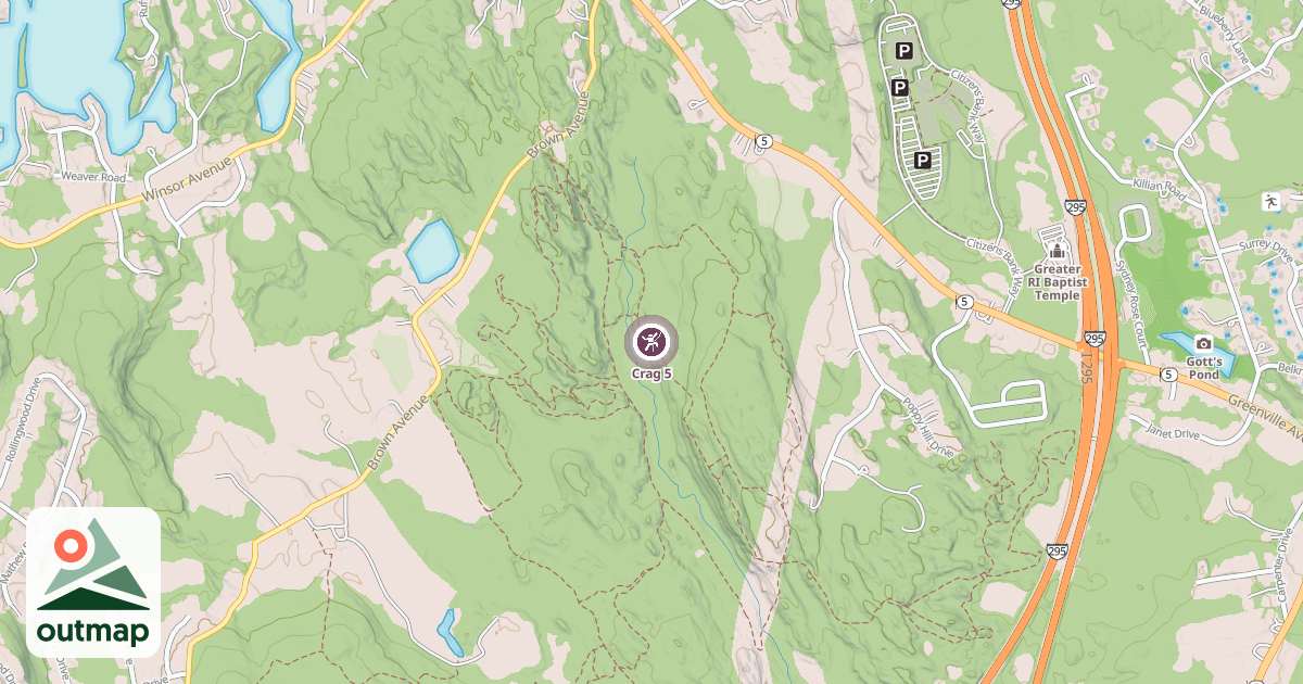 Map of Crag 5