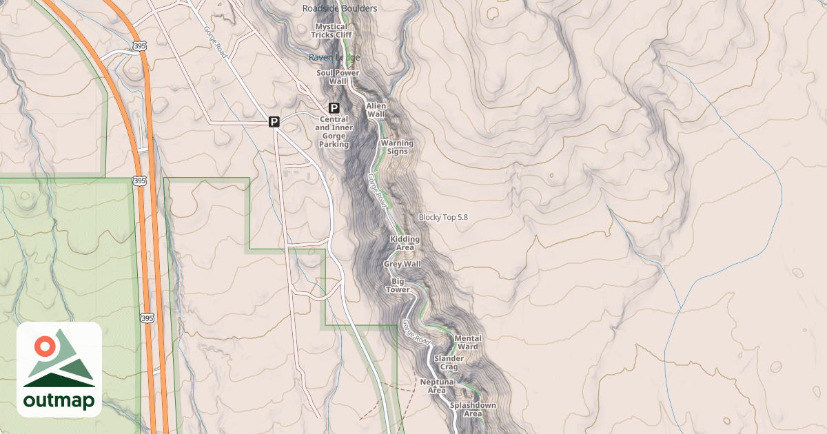 Map of Blocky Top