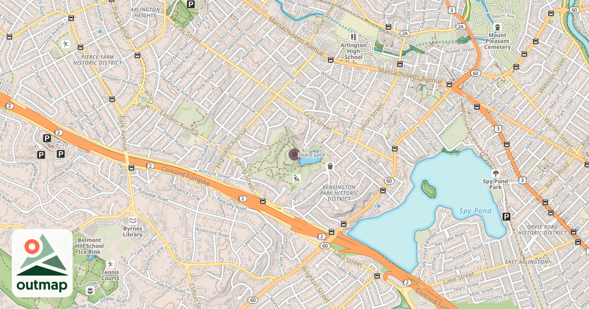 Map of Sluice Juice