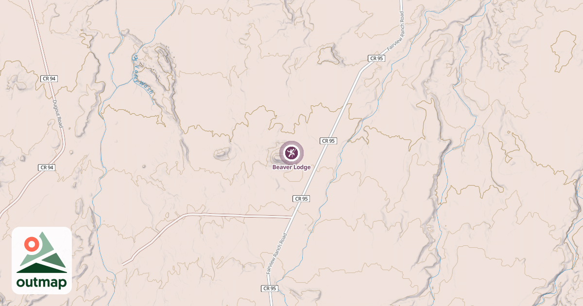 Map of Beaver Lodge