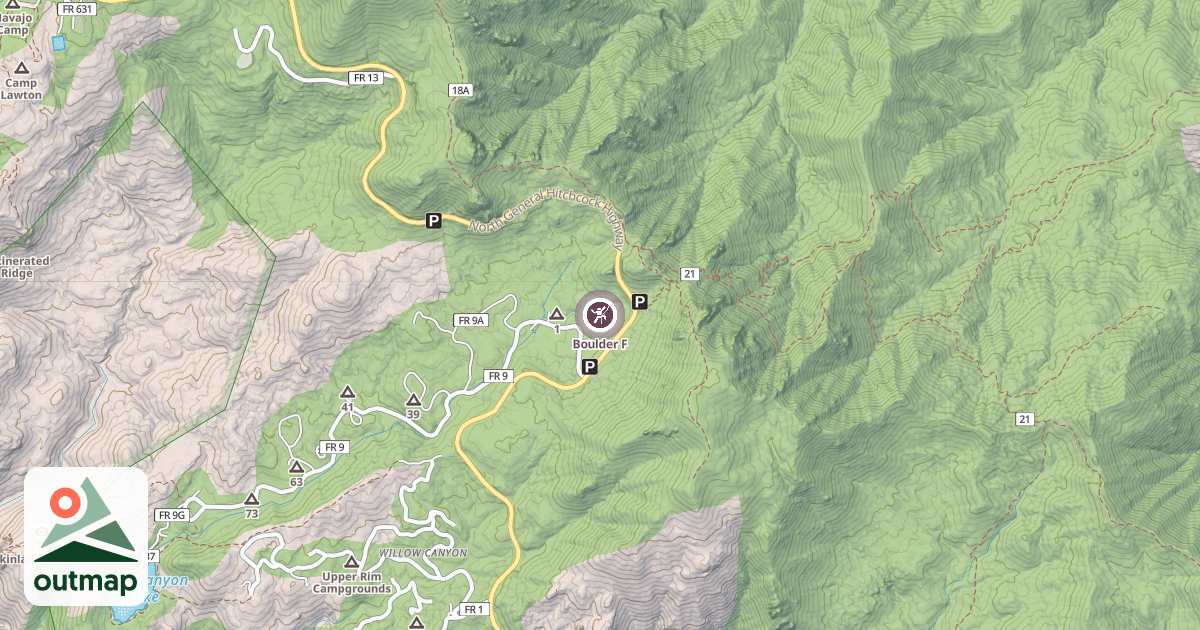 Map of Boulder F