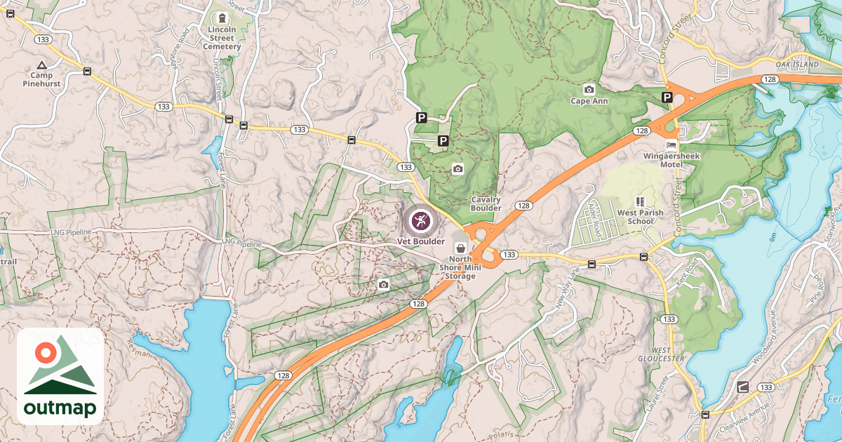 Map of Vet Boulder