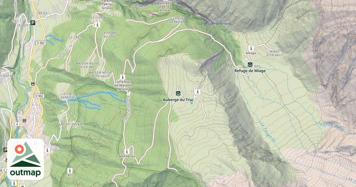 Map of Auberge du Truc