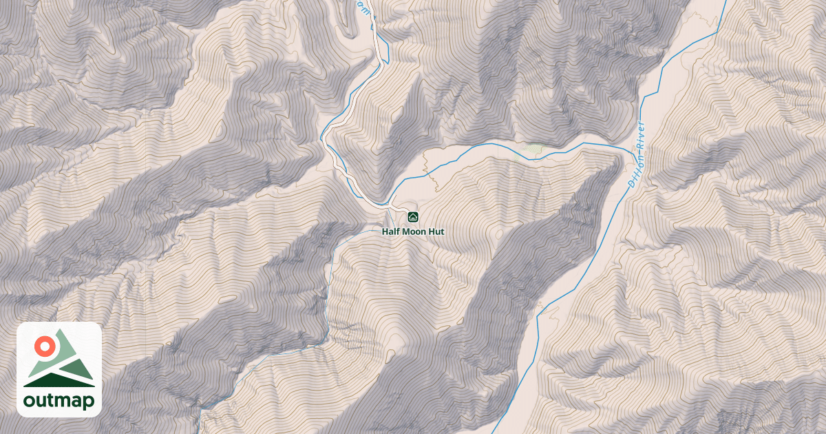 Map of Half Moon Hut