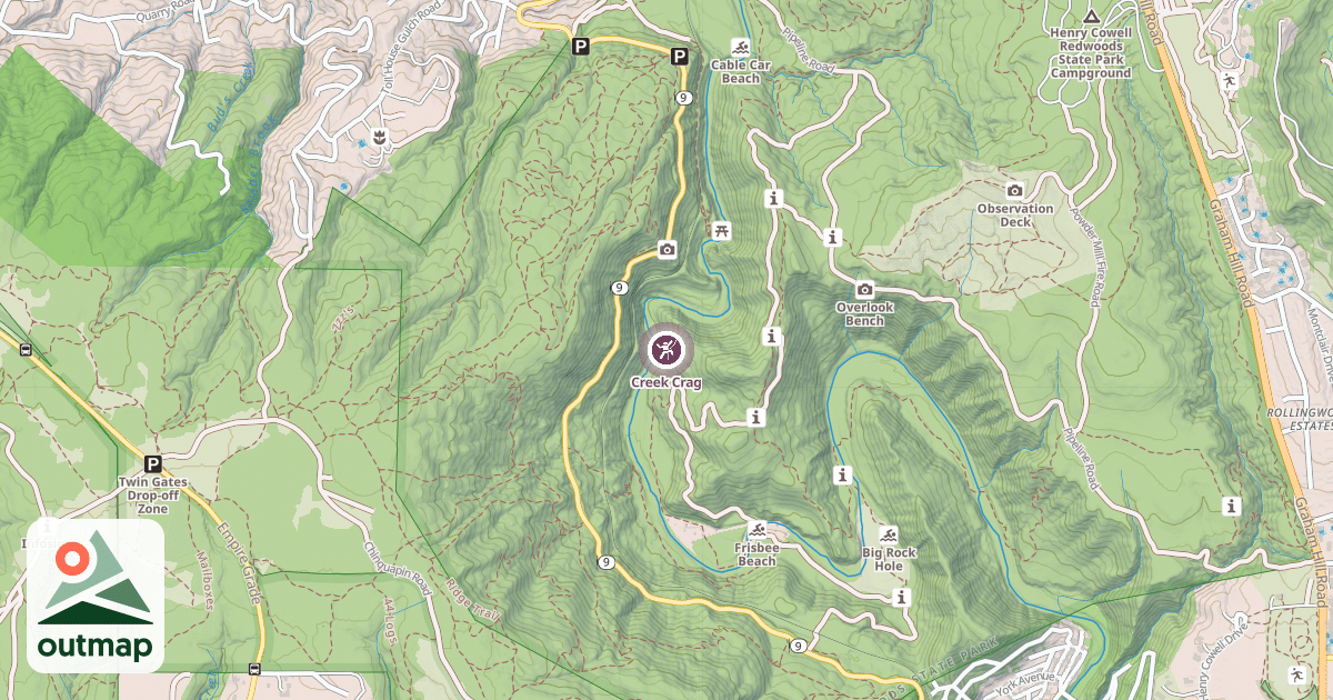 Map of Creek Crag