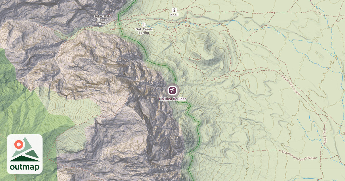 Map of No Idea Boulder