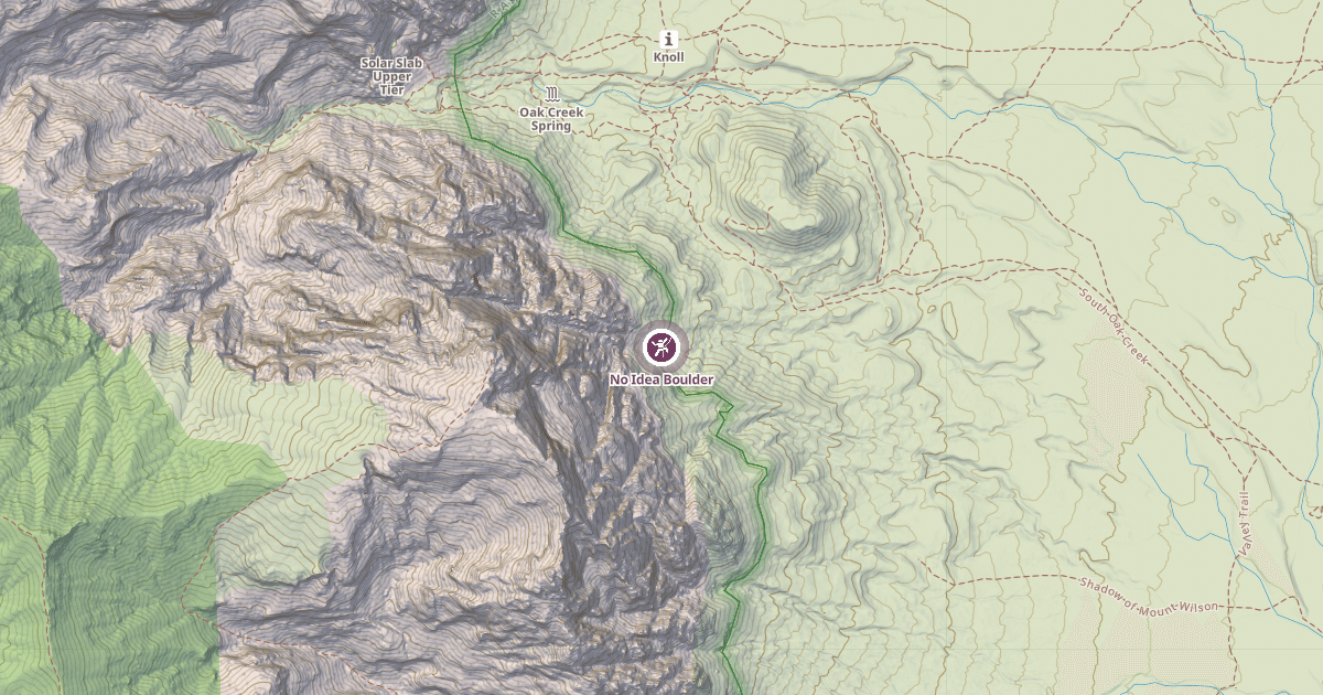 Map preview of No Idea Boulder