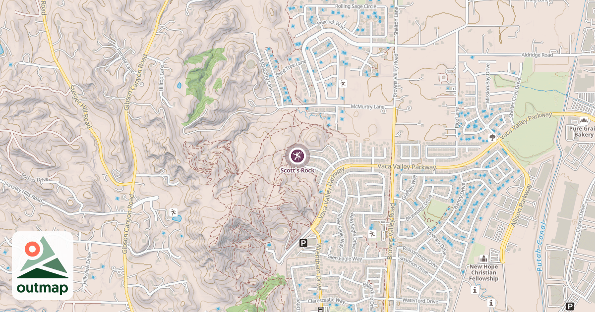 Map of Scott's Rock