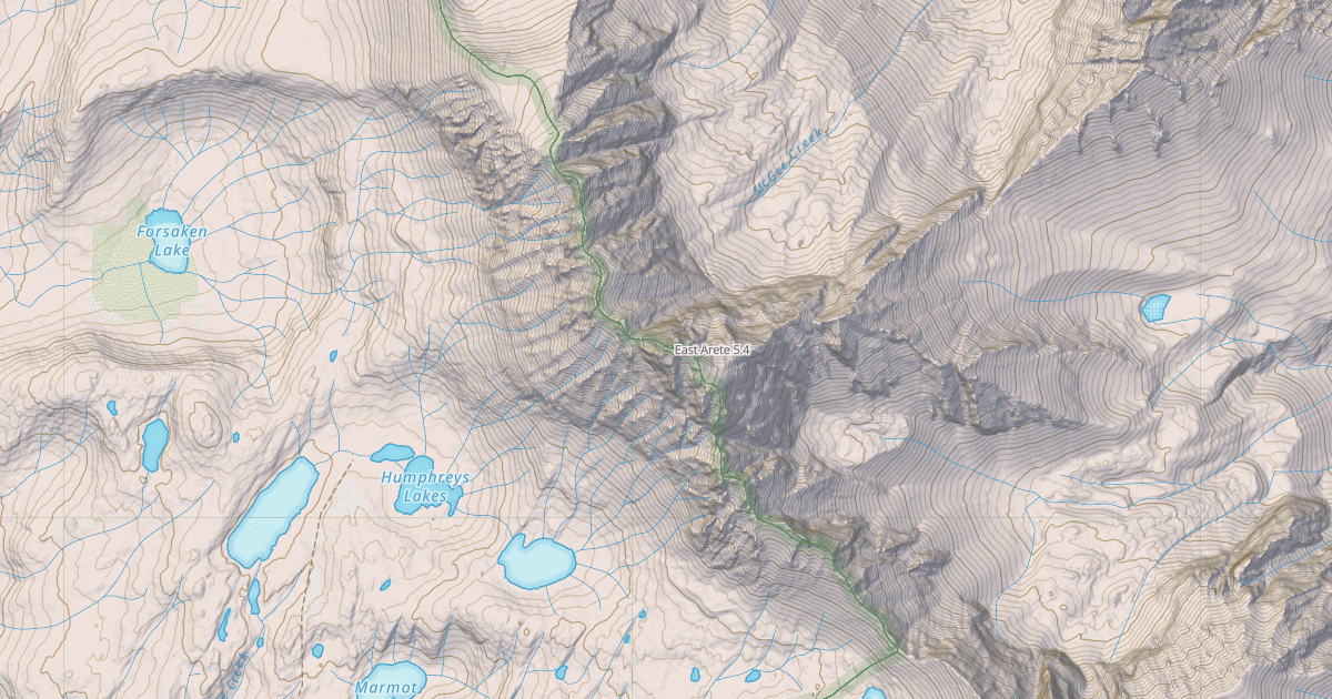 Map preview of East Arete