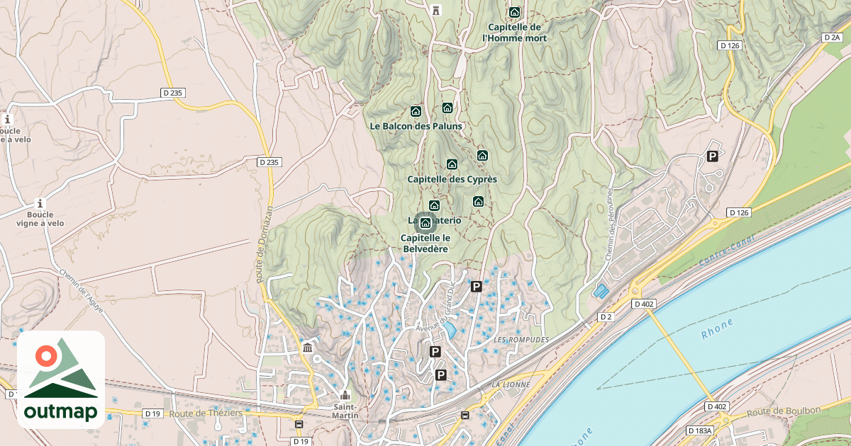 Map of Capitelle le Belvedère