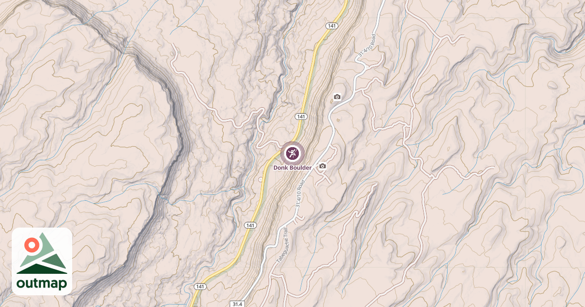 Map of Donk Boulder