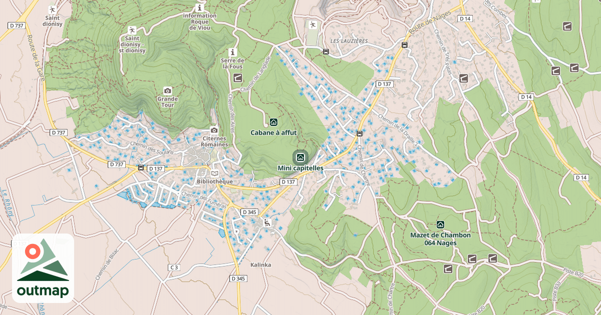 Map of Mini capitelles