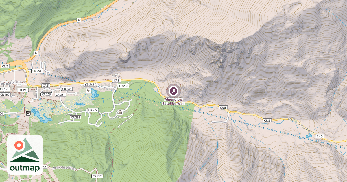 Map of Alpenglow Satellite Wall