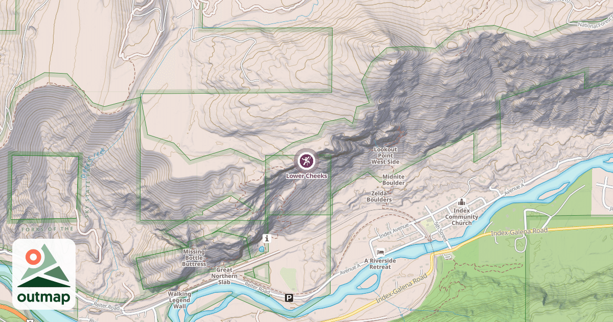 Map of Lower Cheeks