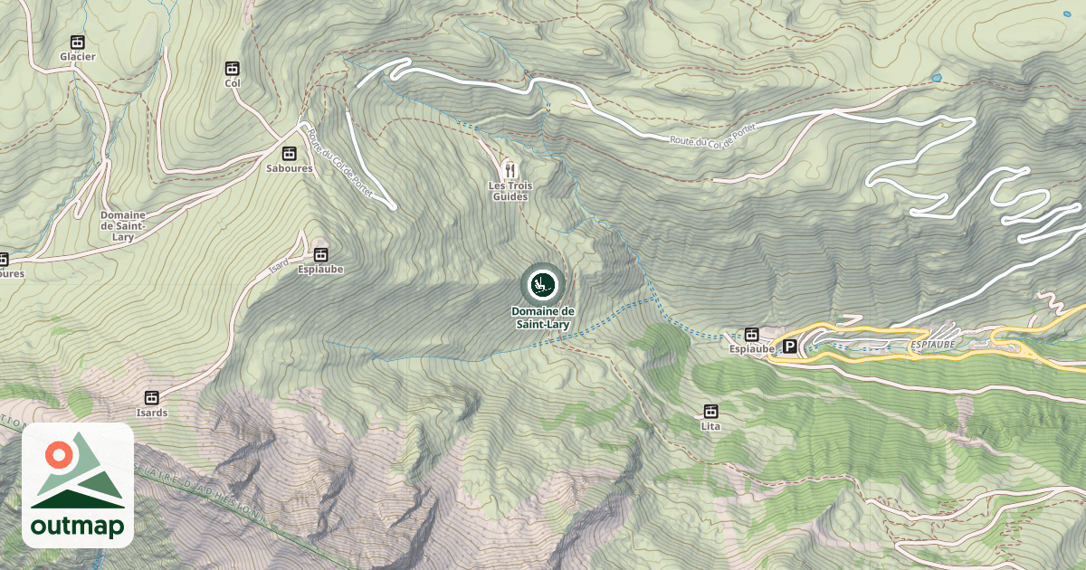 Map of Domaine de Saint-Lary