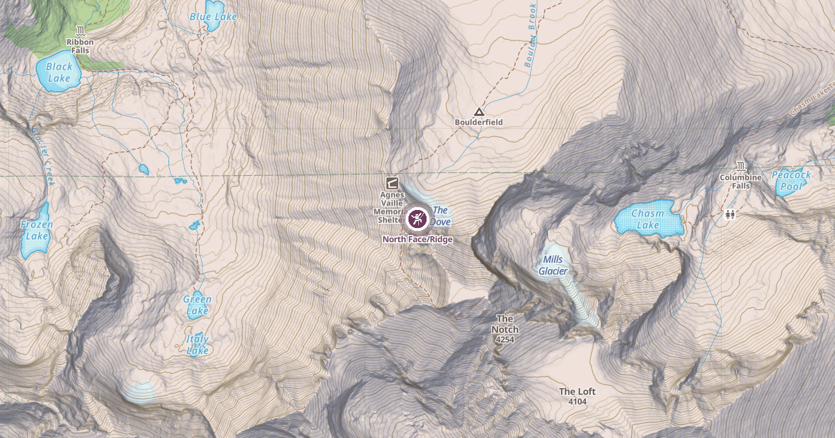 Map preview of North Face/Ridge