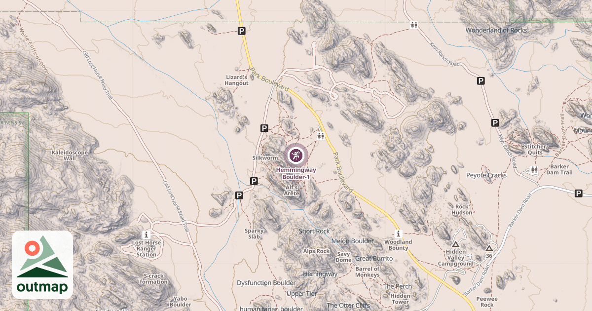 Map of Hemmingway Boulder-1