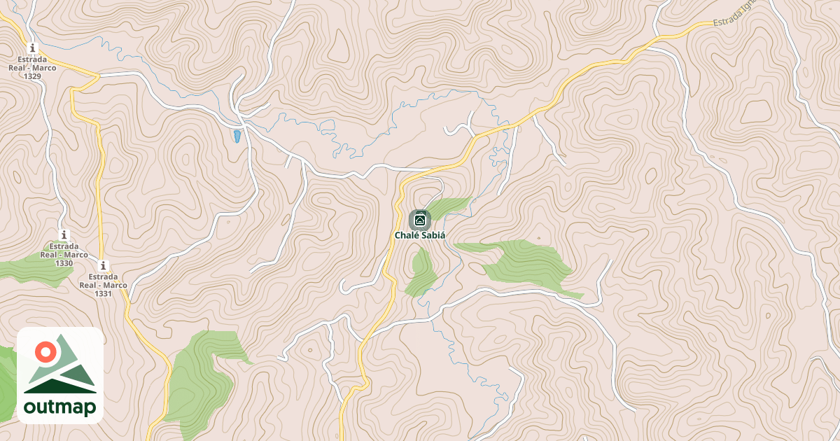 Map of Chalé Sabiá
