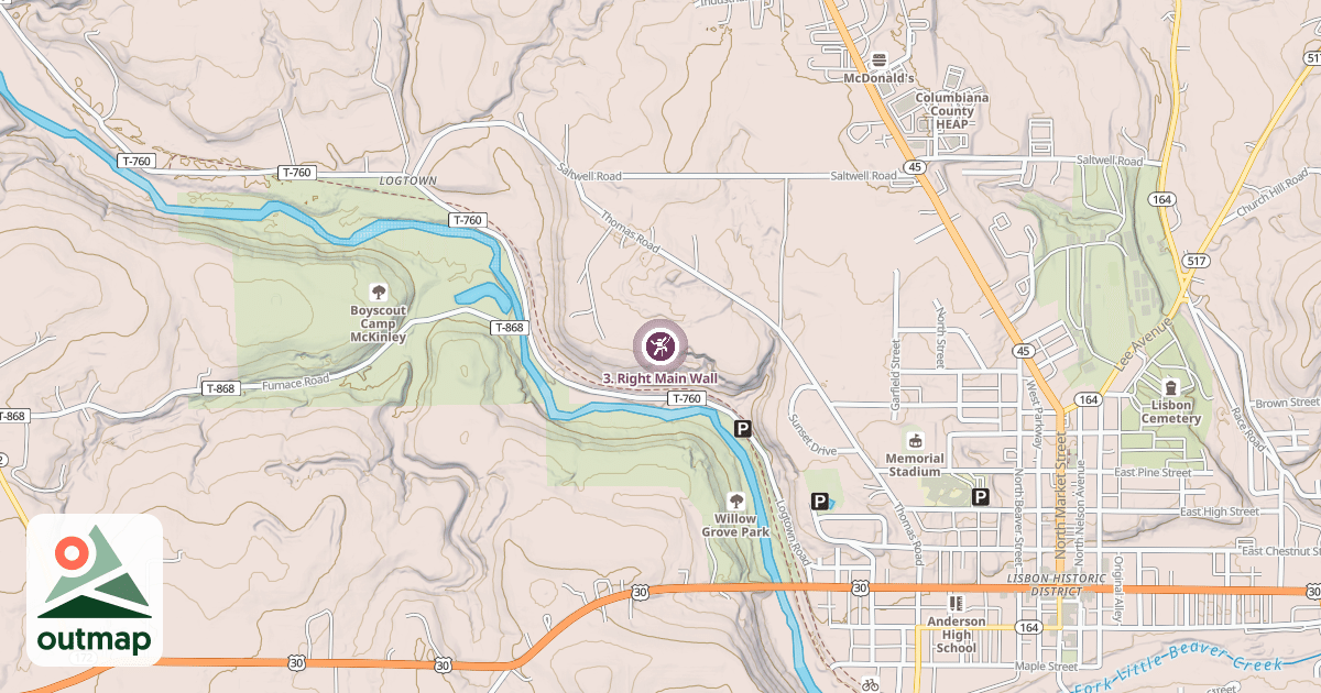 Map of 3. Right Main Wall