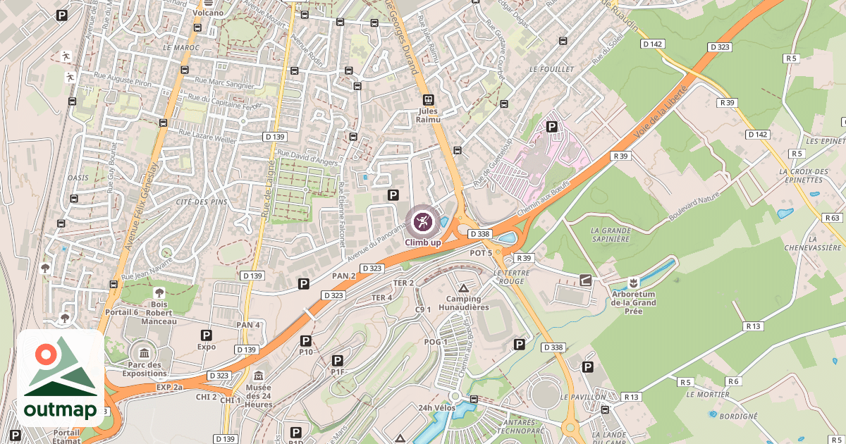 Map of Climb up