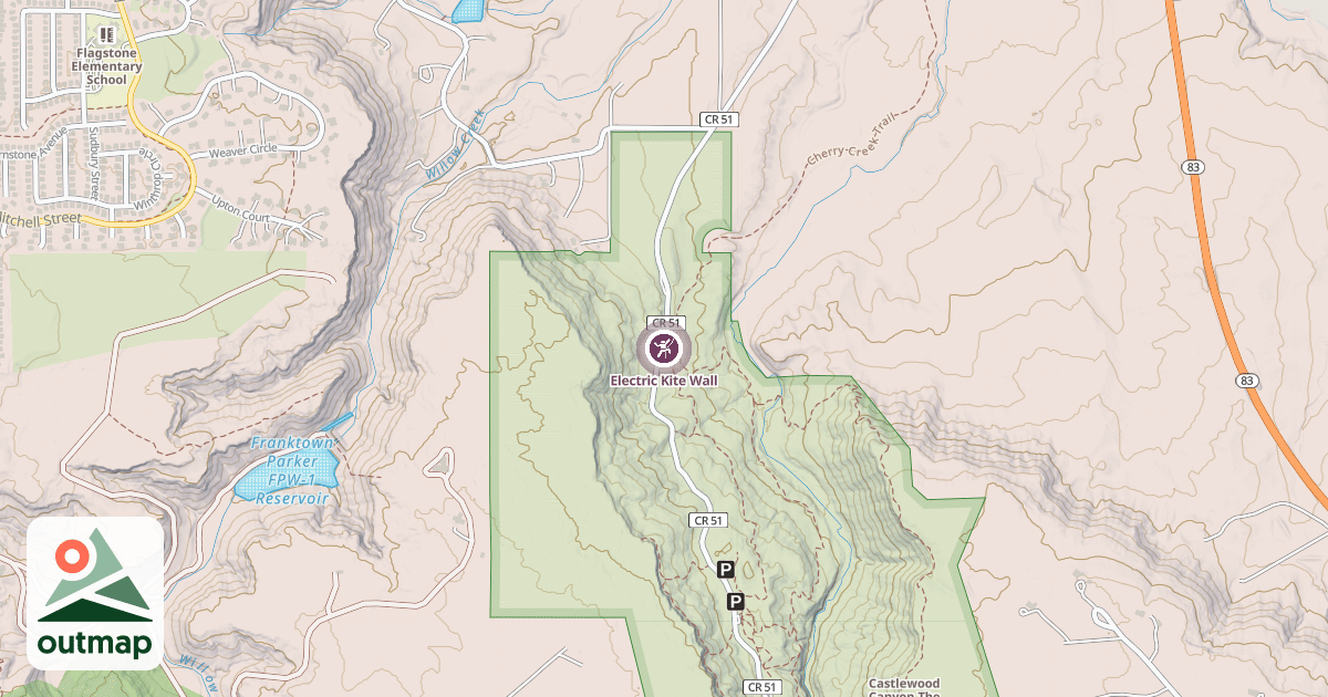 Map of Electric Kite Wall