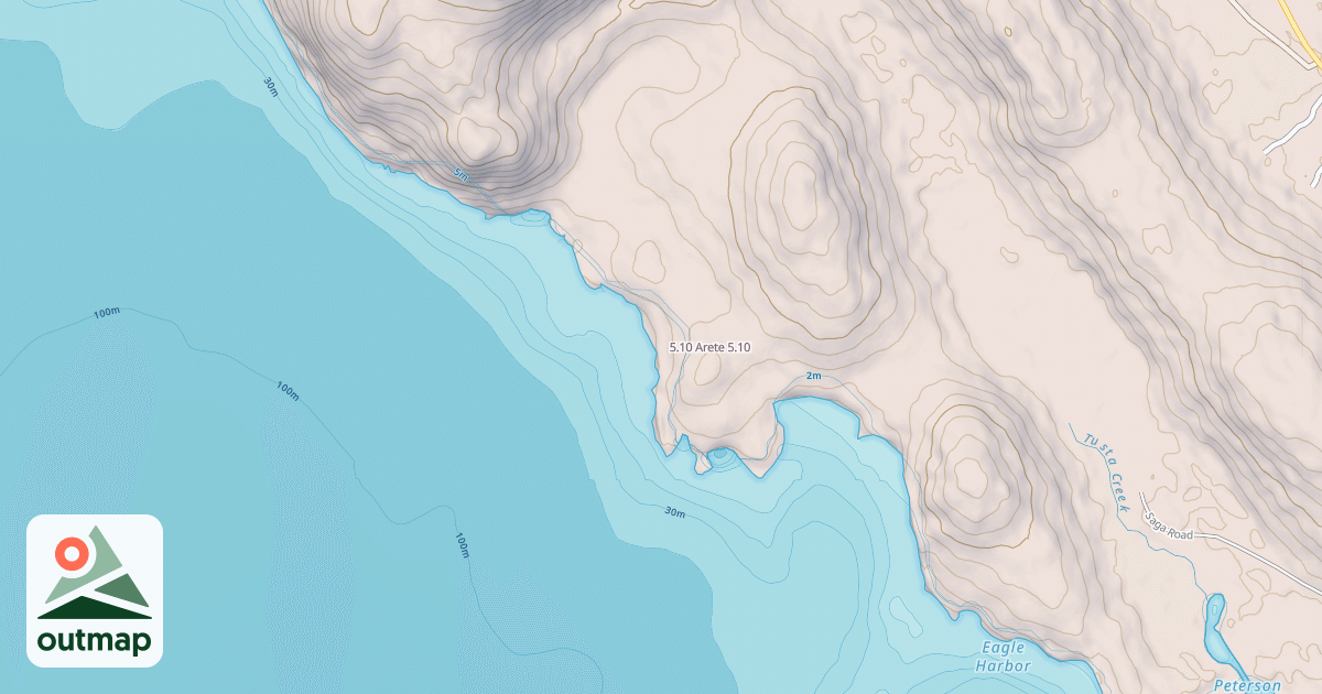 Map of 5.10 Arete