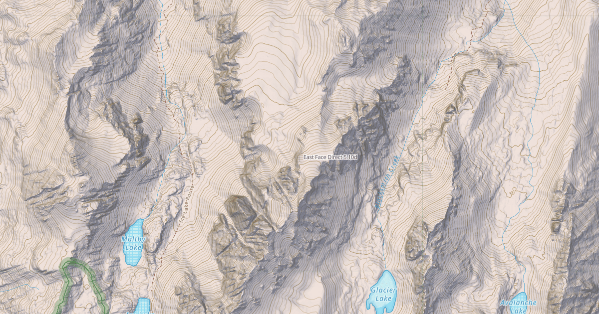 Map preview of East Face Direct