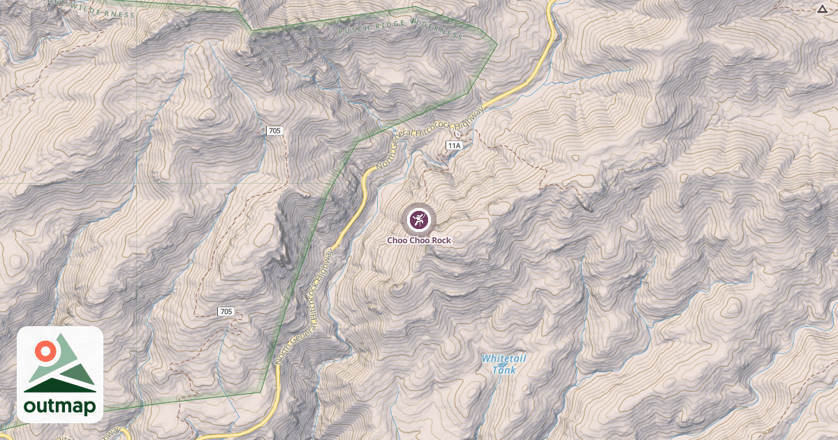 Map of Choo Choo Rock