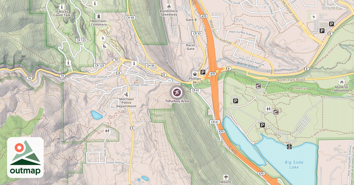 Map of Tofurkey Area