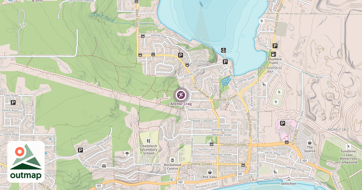 Map of Anchor Crag