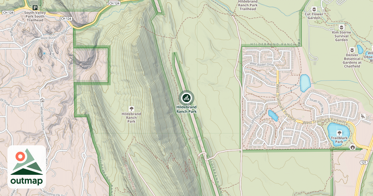 Map of Hildebrand Ranch Park