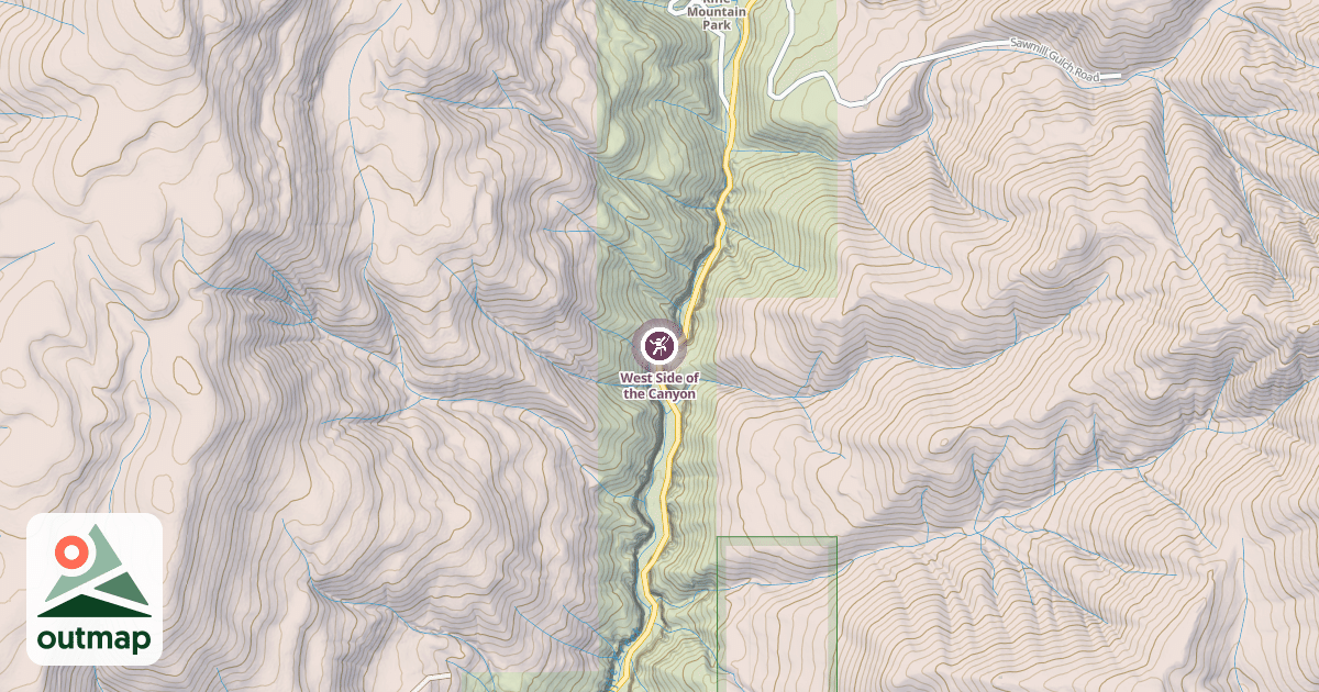 Map of West Side of the Canyon