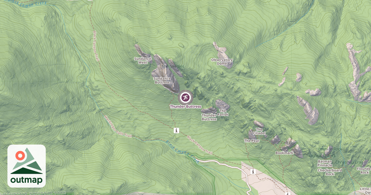 Map of Thunder Buttress