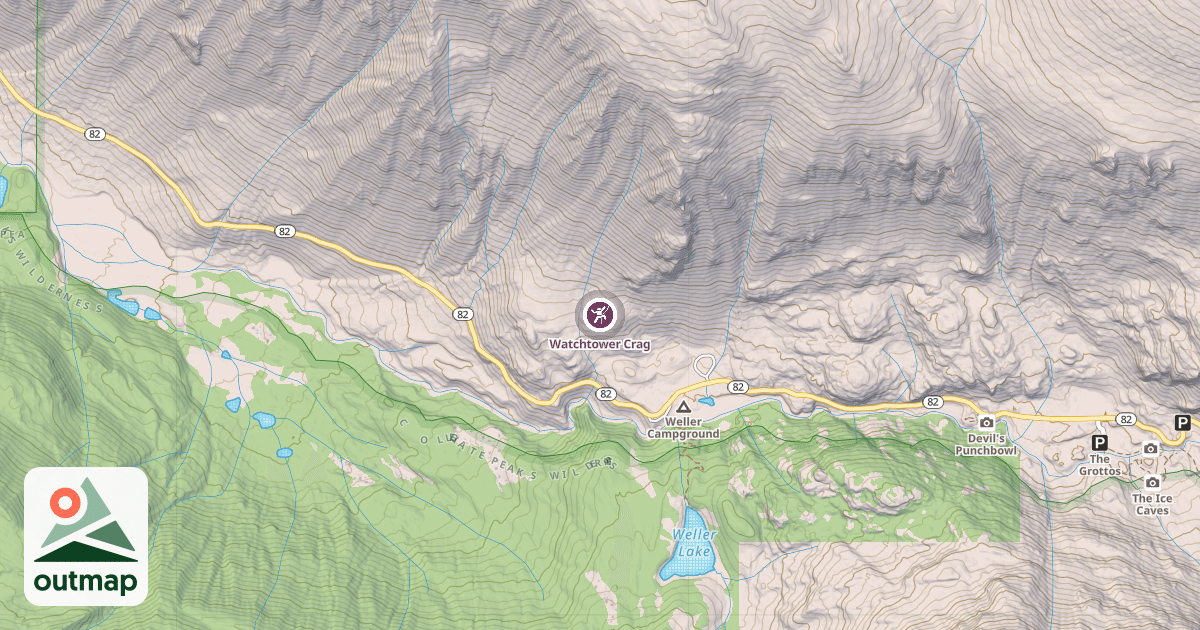 Map of Watchtower Crag