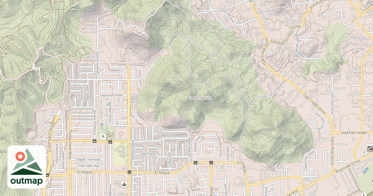 Map of Hand crack