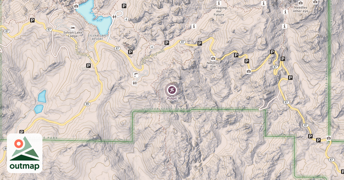 Map of Pulpit